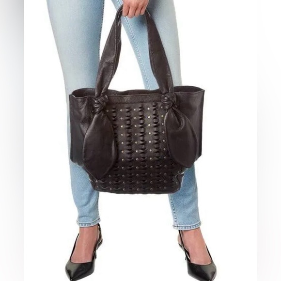 FRYE Jade Studded Leather Tote Bag - Picture 3 of 13